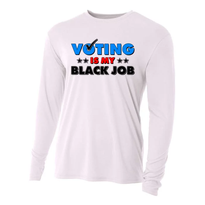 Voting Is My Black Job 2024 Election Cooling Performance Long Sleeve Crew