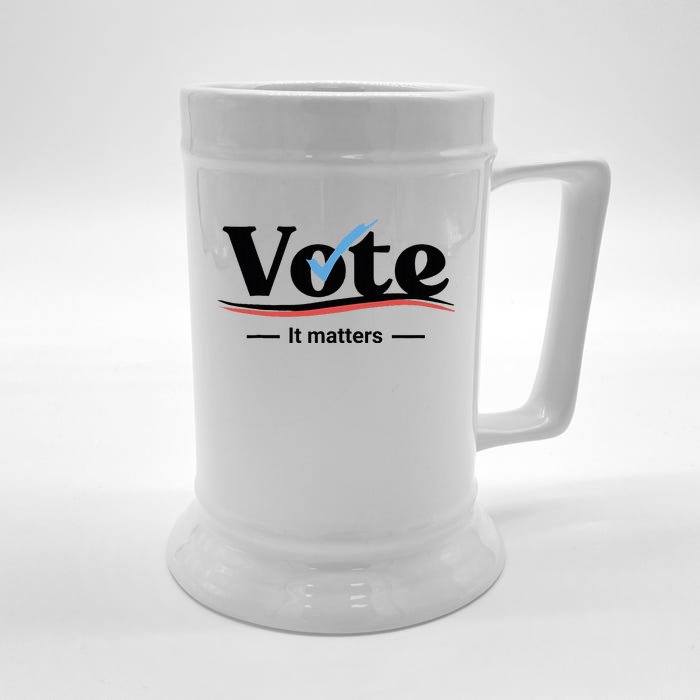 Vote It Matters Front & Back Beer Stein