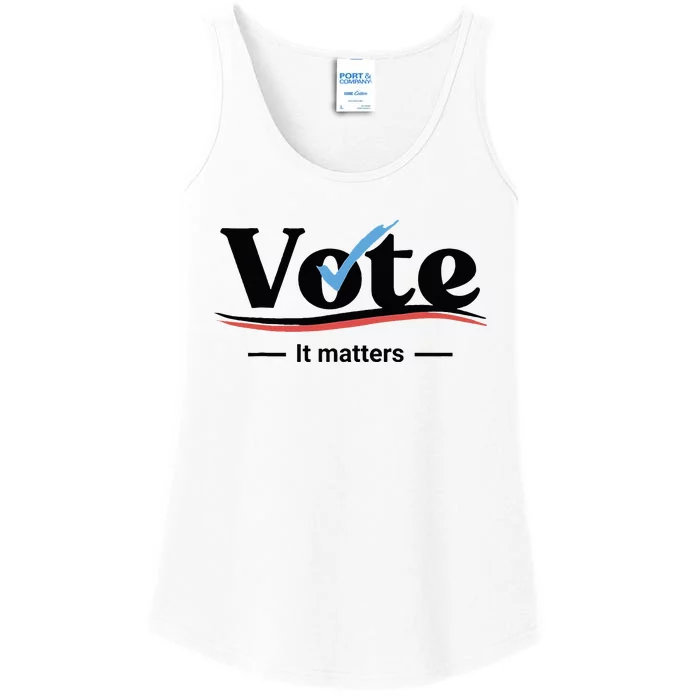 Vote It Matters Ladies Essential Tank