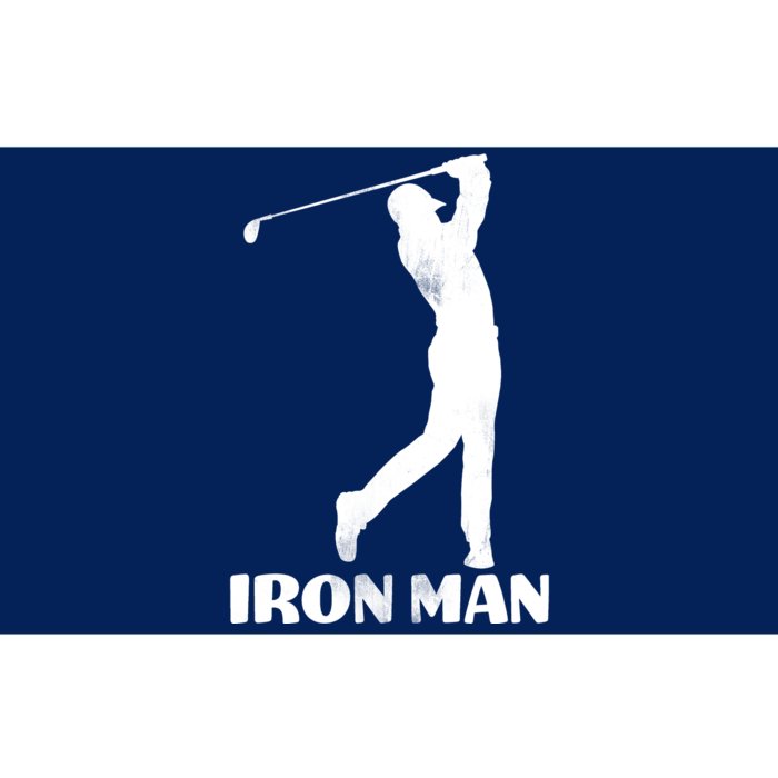 Vintage Iron Man Golf Design Bumper Sticker