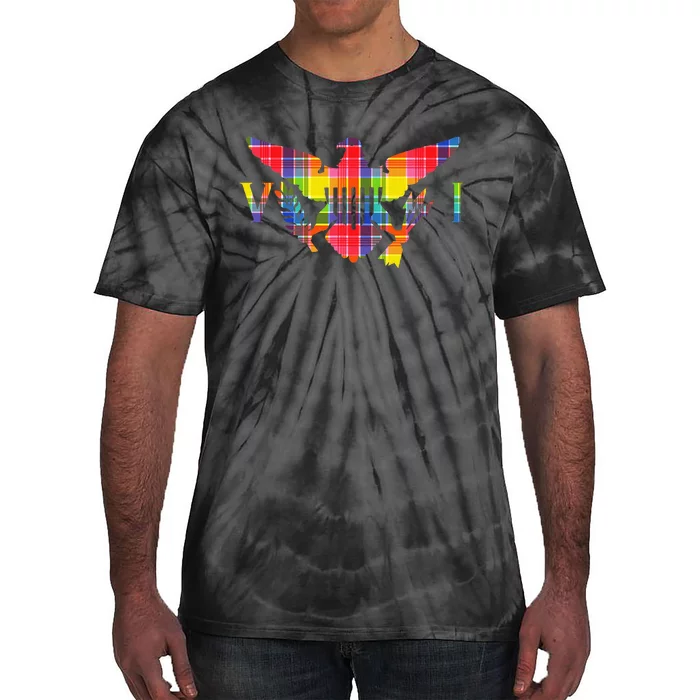 Virgin Islands Madras VI Flag Tie-Dye T-Shirt