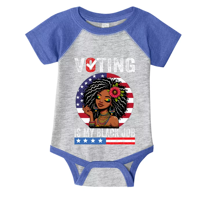 Voting Is My Black Job Infant Baby Jersey Bodysuit