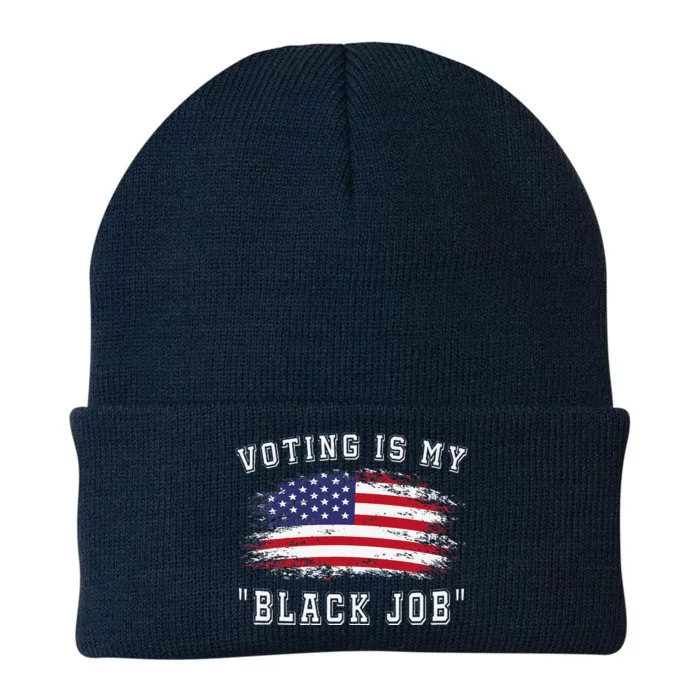 Voting Is My Black Job Knit Cap Winter Beanie