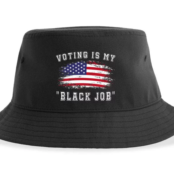 Voting Is My Black Job Sustainable Bucket Hat