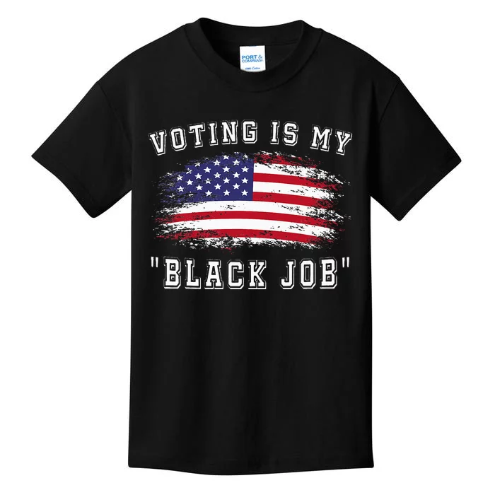 Voting Is My Black Job Kids T-Shirt