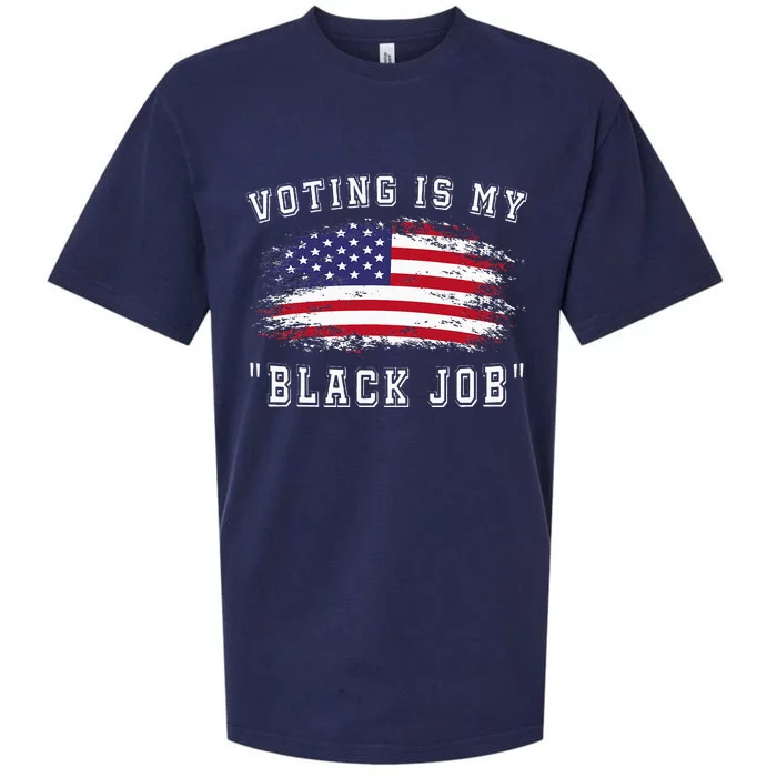 Voting Is My Black Job Sueded Cloud Jersey T-Shirt