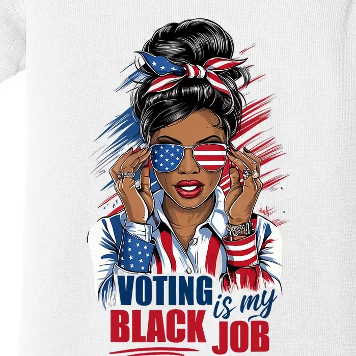 Voting Is My Black Job Funny Voting Is My Black Job Vote Baby Bodysuit