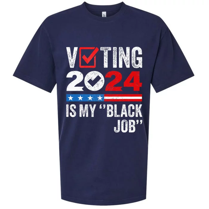 Voting Is My Black Job Sueded Cloud Jersey T-Shirt