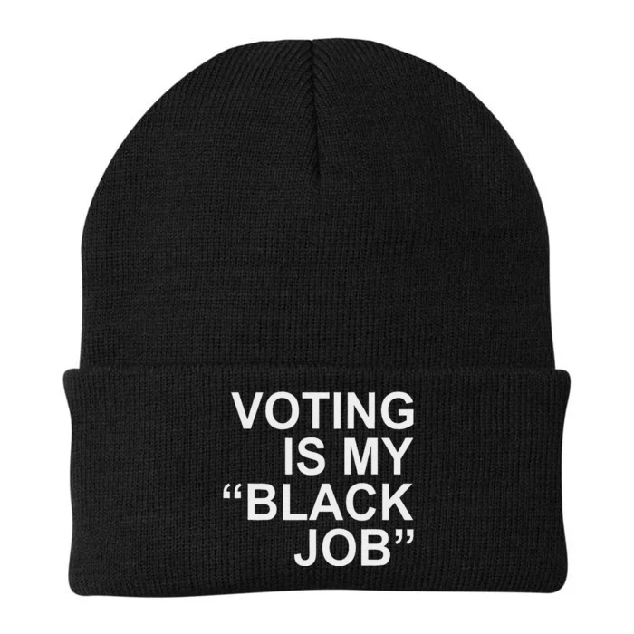 Voting Is My Black Job Proudly Knit Cap Winter Beanie