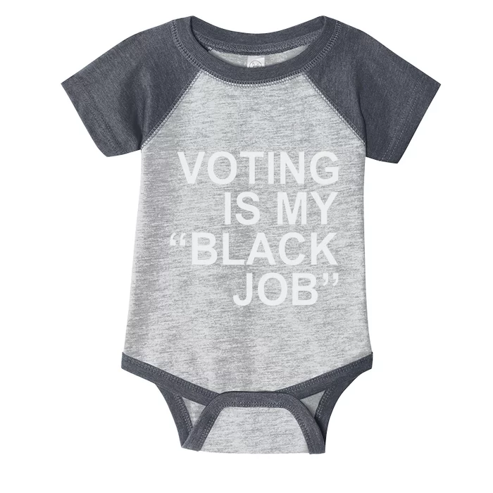 Voting Is My Black Job Proudly Infant Baby Jersey Bodysuit