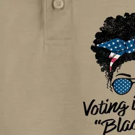 Voting Is My Black Job Dry Zone Grid Performance Polo