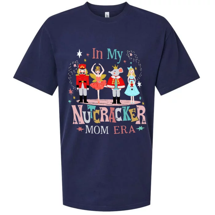 Vintage In My Nutcracker Mom Era Christmas Mom Xmas Sueded Cloud Jersey T-Shirt