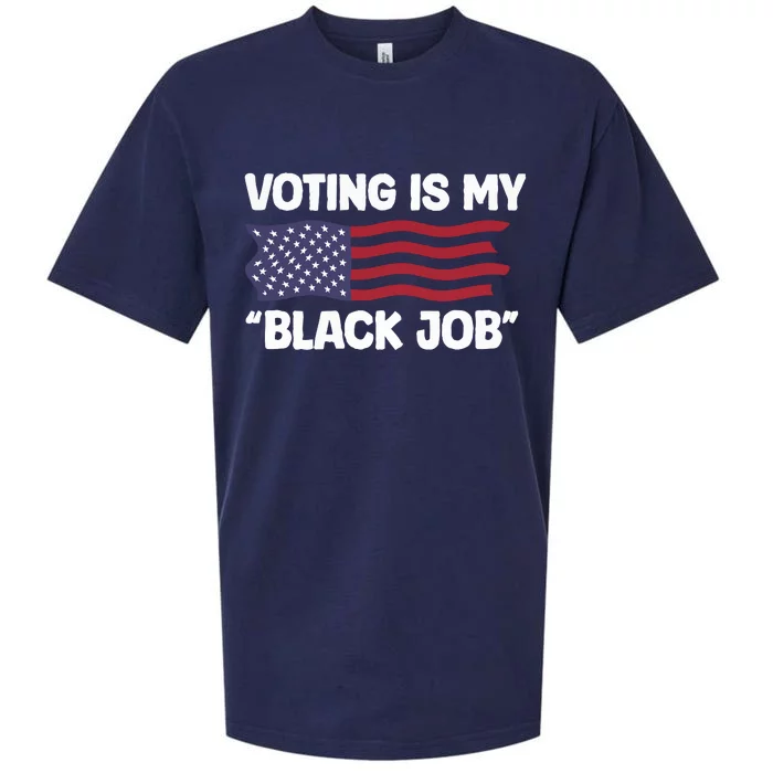 Voting Is My Black Job America Sueded Cloud Jersey T-Shirt