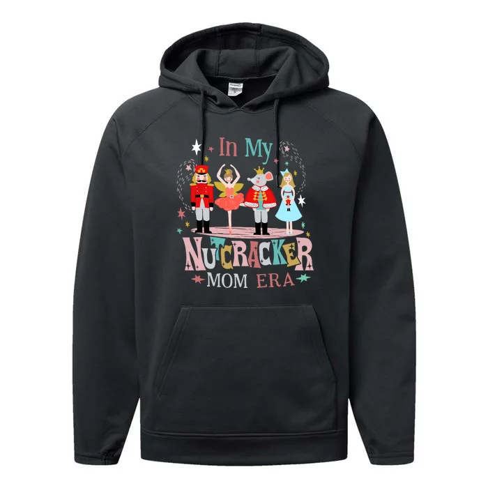 Vintage In My Nutcracker Mom Era Christmas Mom Xmas Performance Fleece Hoodie