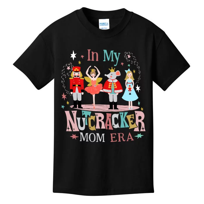 Vintage In My Nutcracker Mom Era Christmas Mom Xmas Kids T-Shirt