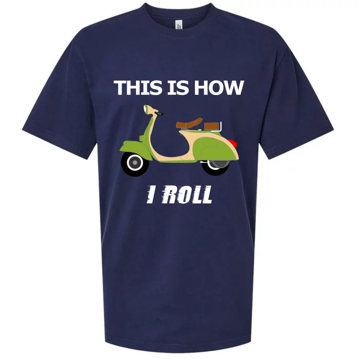 Vintage Italian Moped Gift This Is How I Roll Sueded Cloud Jersey T-Shirt