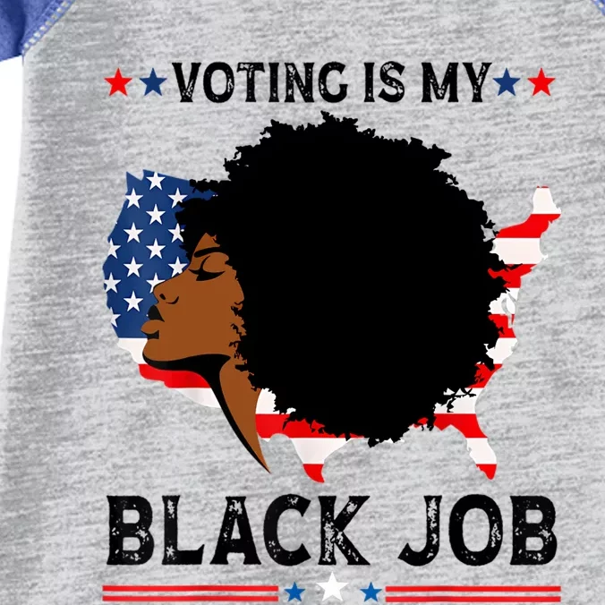 Voting Is My Black Job Black American Voting Infant Baby Jersey Bodysuit