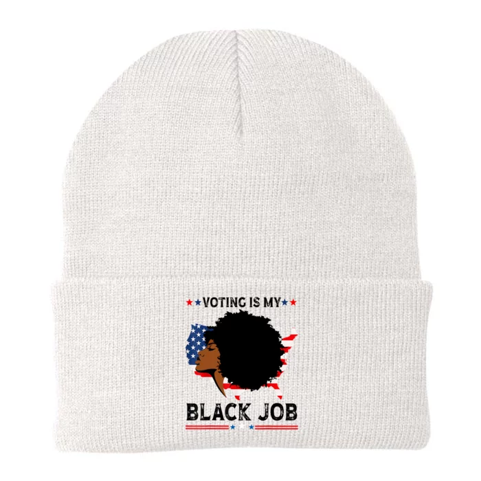 Voting Is My Black Job Black American Voting Knit Cap Winter Beanie