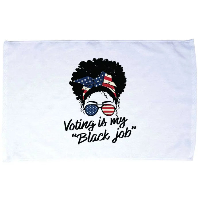 Voting Is My Black Job Women Microfiber Hand Towel