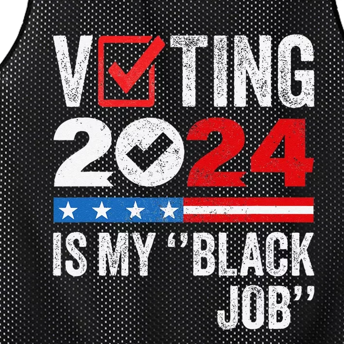 Voting Is My Black Job Gift Mesh Reversible Basketball Jersey Tank