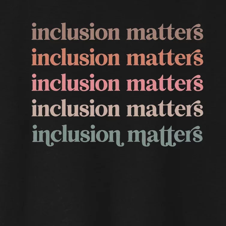 Vinatge Inclusion Matters Positive Diversity Kindness Matter Women's Crop Top Tee