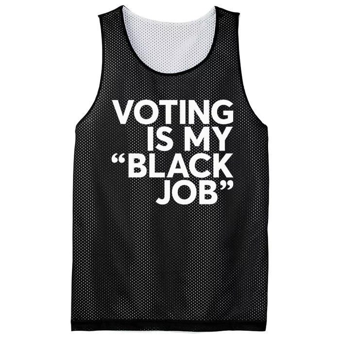 Voting Is My Black Job America Usa Biden 2024 Mesh Reversible Basketball Jersey Tank