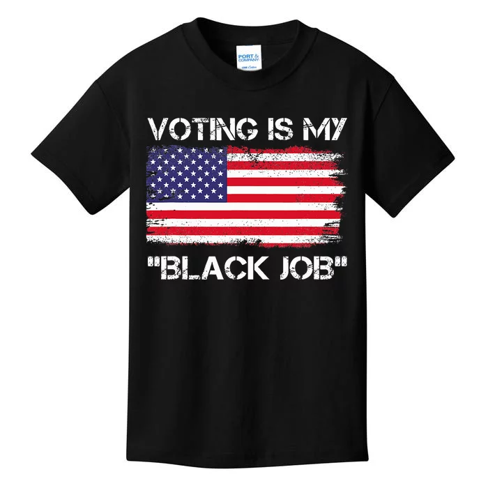 Voting Is My Black Job Funny Saying Kids T-Shirt