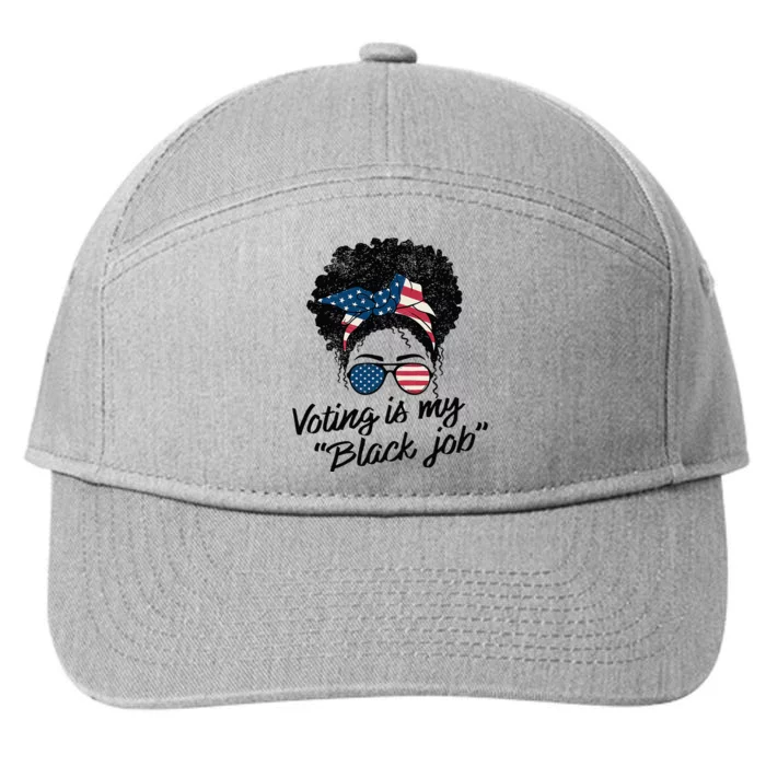 Voting Is My Black Job Women 7-Panel Snapback Hat