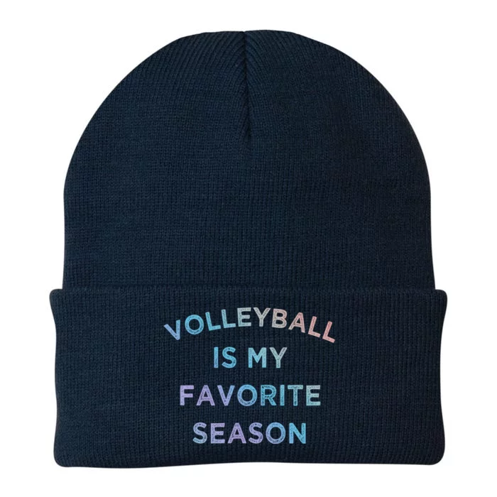 Volleyball Is My Favorite Season Volleyball Lovers Players Great Gift Knit Cap Winter Beanie