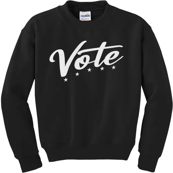 Vote It Matters Voting Rights Bold Design Kids Sweatshirt