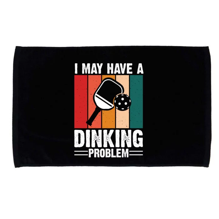 Vintage I May Have A Drinking Problem Pickleball Gift For Pickleball Fans Microfiber Hand Towel