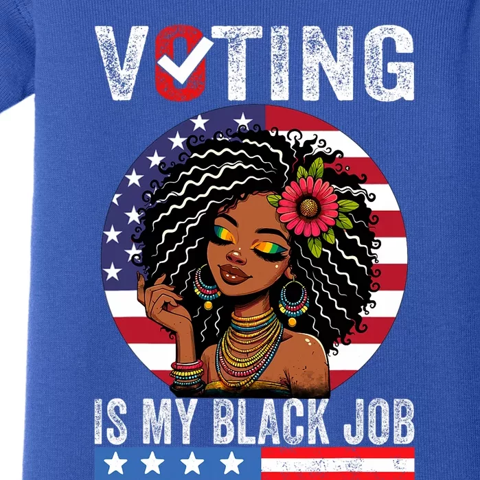 Voting Is My Black Job Baby Bodysuit