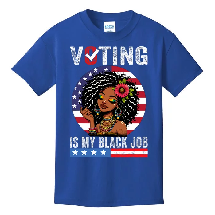 Voting Is My Black Job Kids T-Shirt