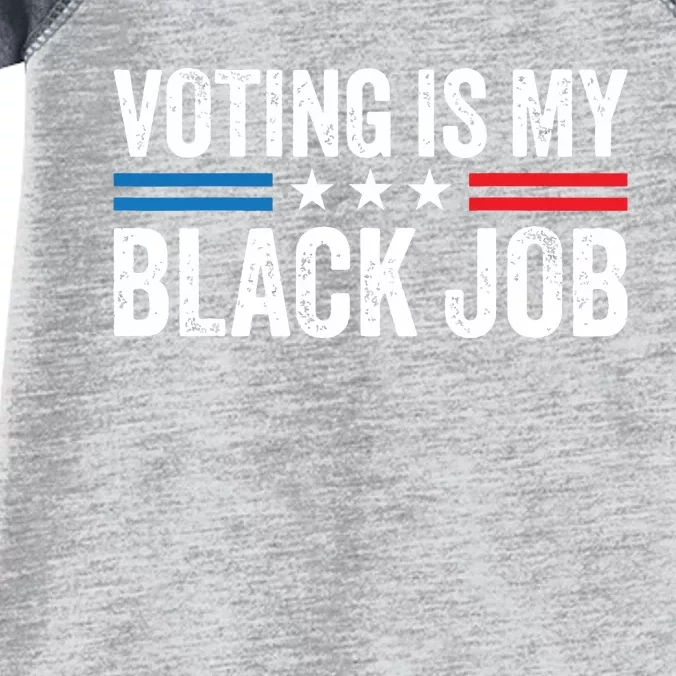 Voting Is My Black Job Election 2024 Infant Baby Jersey Bodysuit