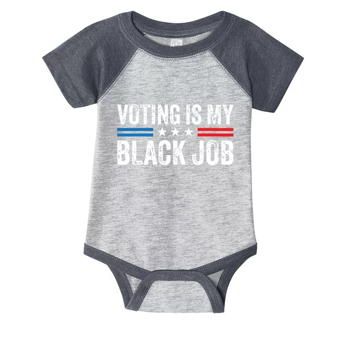 Voting Is My Black Job Election 2024 Infant Baby Jersey Bodysuit