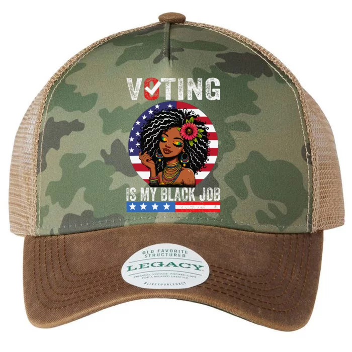 Voting Is My Black Job Gift Legacy Tie Dye Trucker Hat