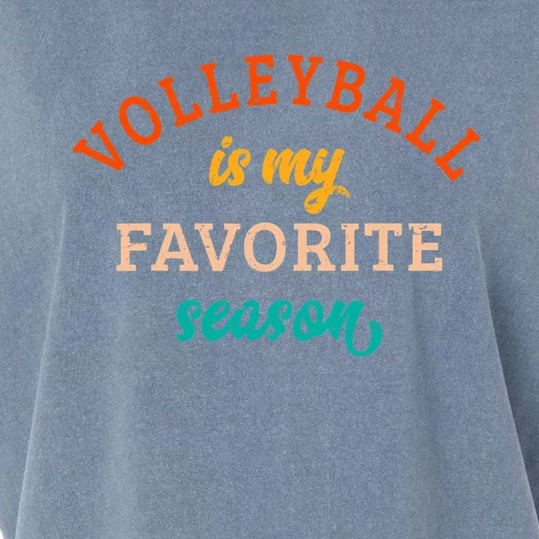 Volleyball Is My Favorite Season Volleyball Lover Retro Garment-Dyed Women's Muscle Tee