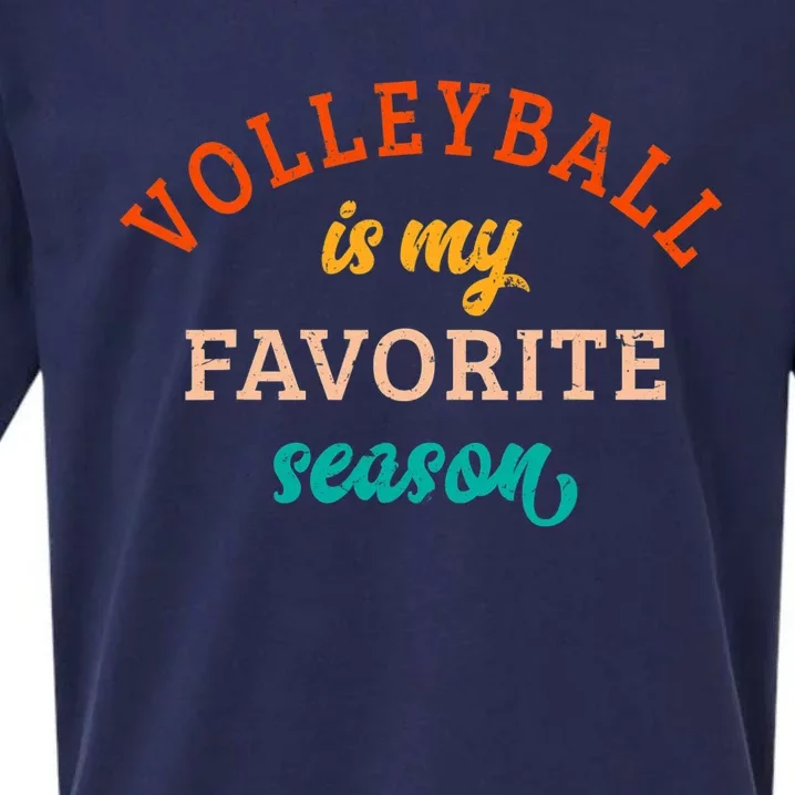 Volleyball Is My Favorite Season Volleyball Lover Retro Sueded Cloud Jersey T-Shirt