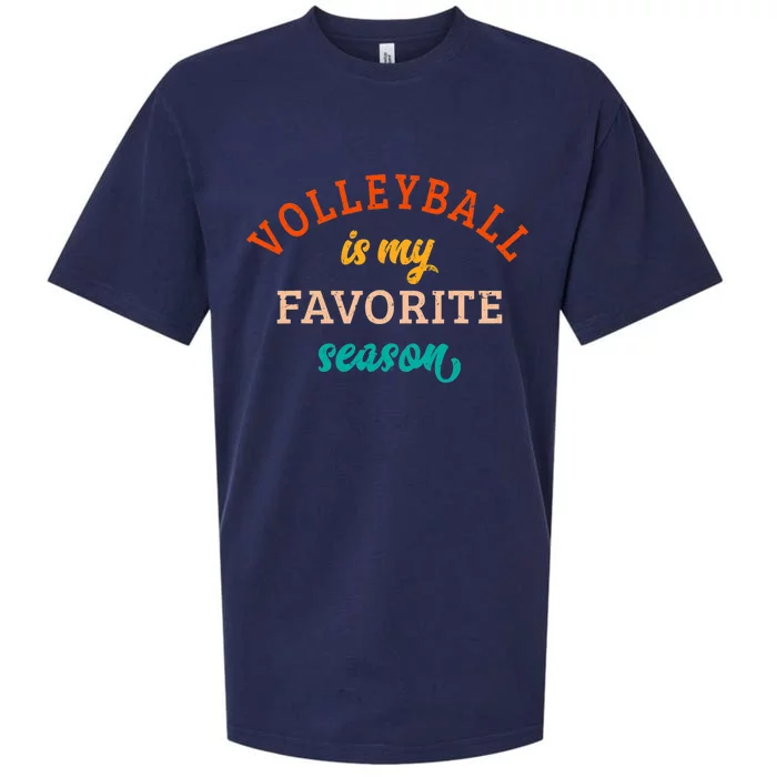 Volleyball Is My Favorite Season Volleyball Lover Retro Sueded Cloud Jersey T-Shirt