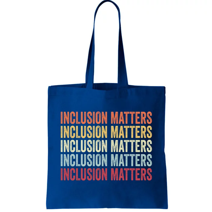 Vintage Inclusion Matters Positive Diversity Kindness Matter Cute Gift Tote Bag