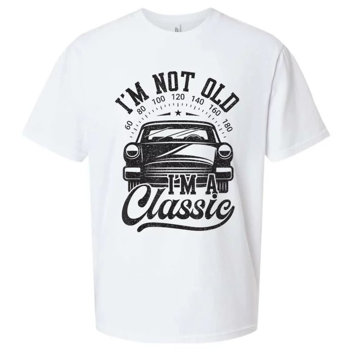 Vintage Im Not Old Im A Classic Funny Car Lover Quote Sueded Cloud Jersey T-Shirt