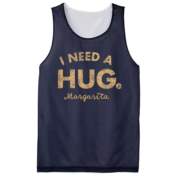 Vintage I Need A Huge Margarita Funny Cinco De Mayo Mesh Reversible Basketball Jersey Tank