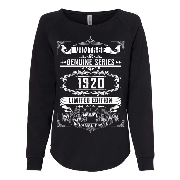 Vintage 100th Birthday Genuine Series 1920 Womens California Wash Sweatshirt