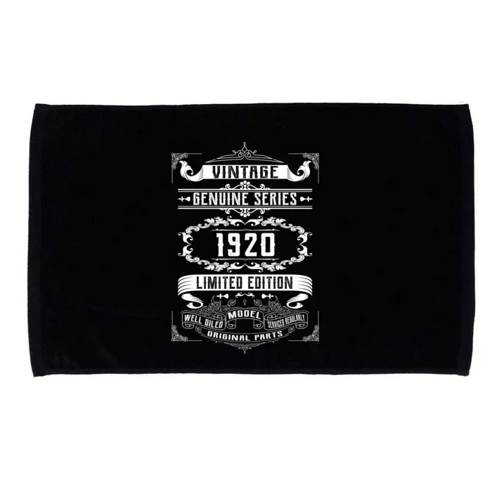 Vintage 100th Birthday Genuine Series 1920 Microfiber Hand Towel