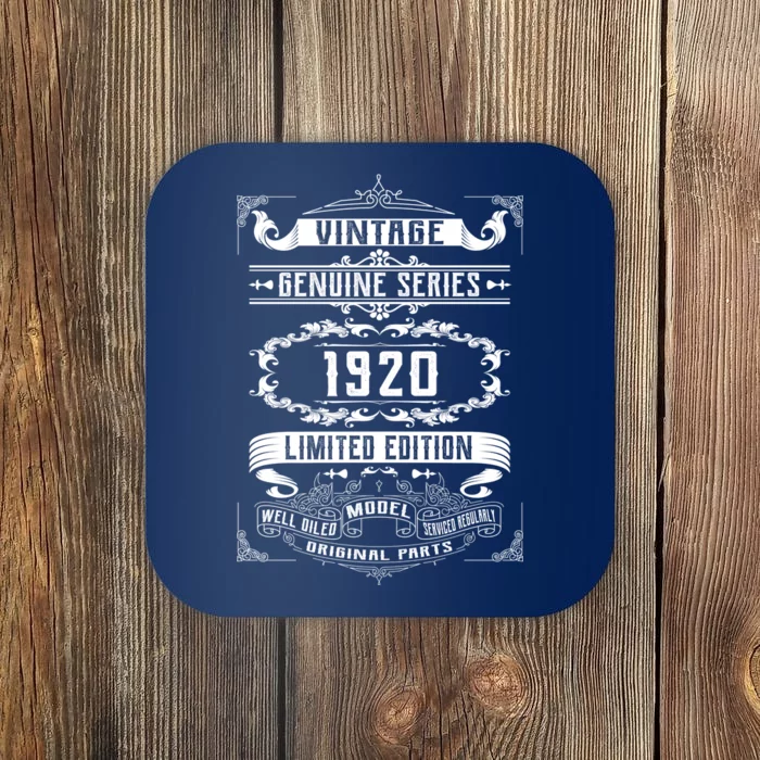 Vintage 100th Birthday Genuine Series 1920 Coaster