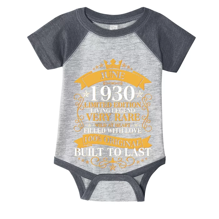 Vintage 1930 Limited Edition June Birthday Infant Baby Jersey Bodysuit