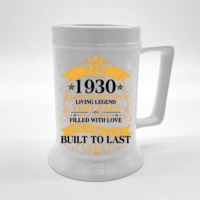 Vintage 1930 Limited Edition June Birthday Front & Back Beer Stein