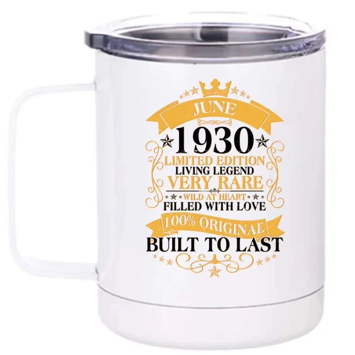 Vintage 1930 Limited Edition June Birthday Front & Back 12oz Stainless Steel Tumbler Cup