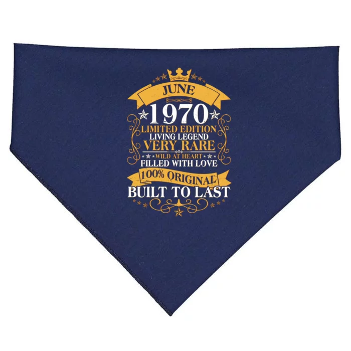 Vintage 1970 Limited Edition June 50th Birthday USA-Made Doggie Bandana