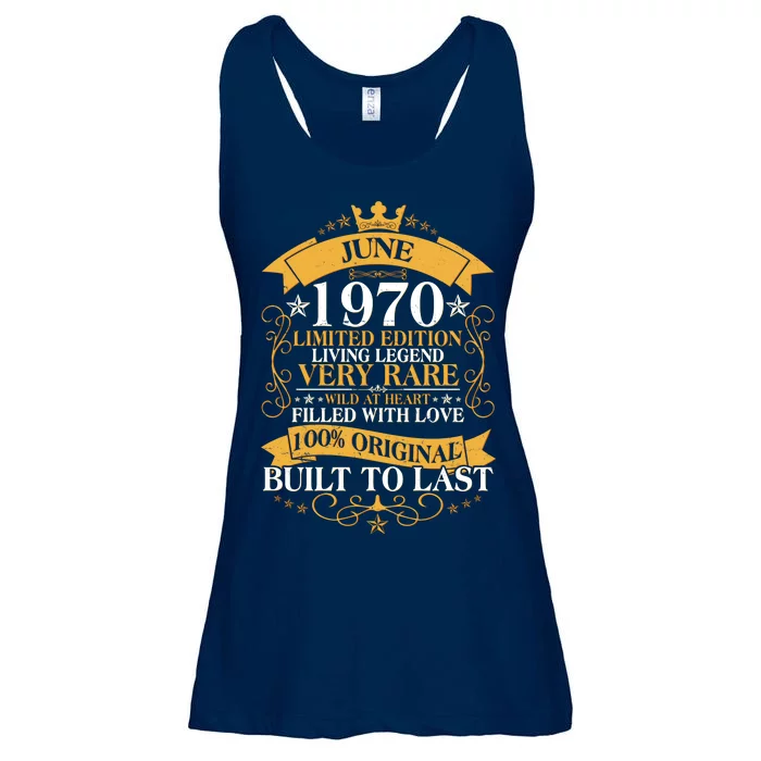 Vintage 1970 Limited Edition June 50th Birthday Ladies Essential Flowy Tank